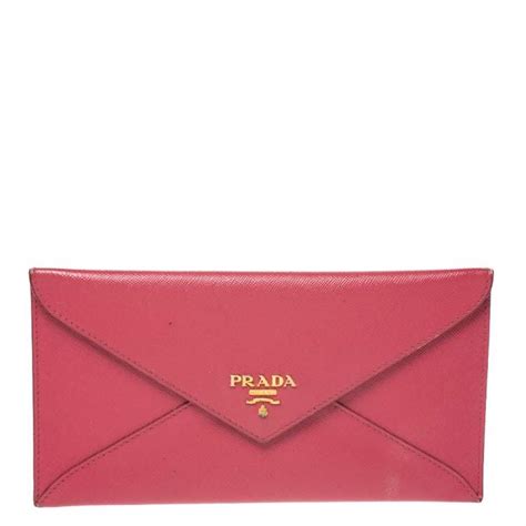 prada monochrome wallet pink|pink prada envelope wallet.